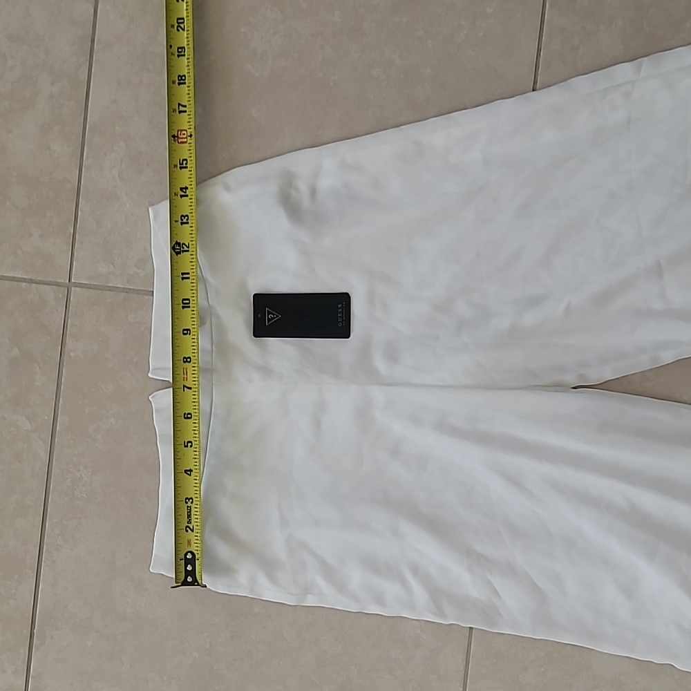 GUESS White Palazzo Wide Leg Pant - Picture 3 of 6